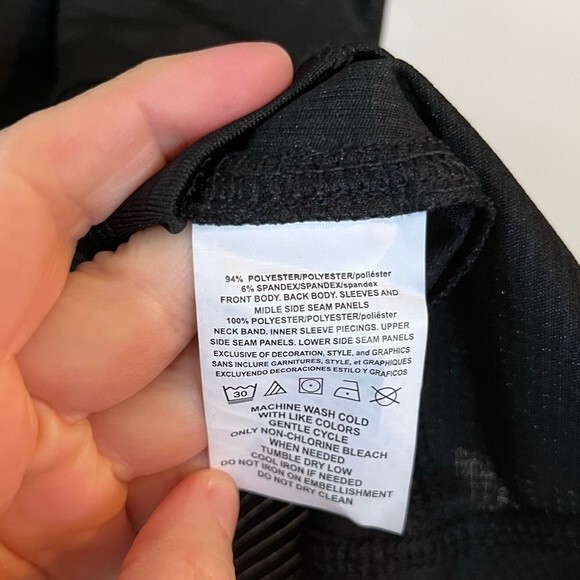 NFL Black V-Neck Tee with Team Logo - Picture 10 of 10